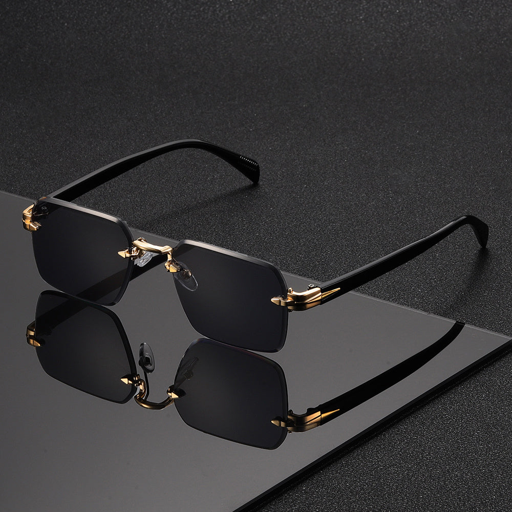 Lunettes carrées légères pour hommes, monture en métal, lunettes de mode transparentes pour un usage quotidien