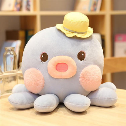 Peluche créature marine douce pour enfants et adultes – Compagnon de jeu et de réconfort moelleux – Rembourrage en coton de qualité supérieure – Lavable