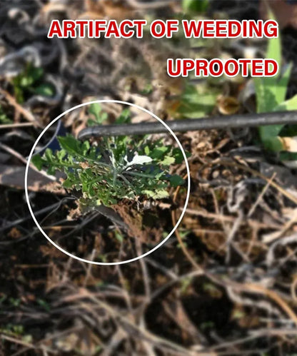 Stand-Up Weeding Tool with Ergonomic Grip – Metal Garden Weeder for Flower Beds, Pathways & Lawns – Precision Root Removal