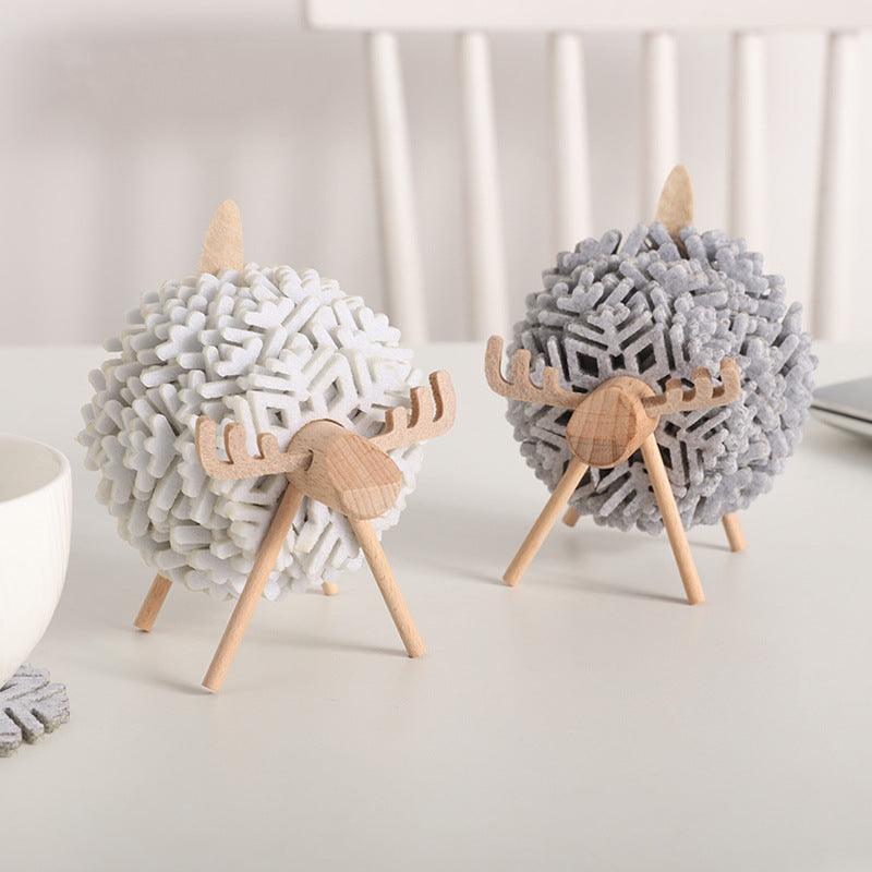 Alma Elk 12-Piece Coaster Set