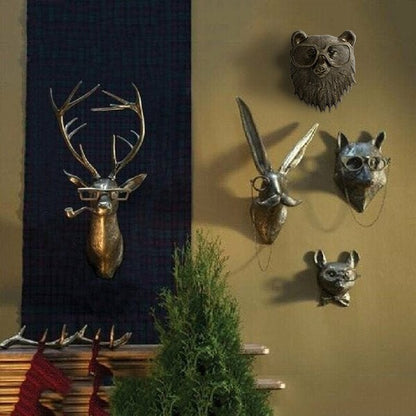Décoration murale Tête d'animal 3D Faune pour la maison