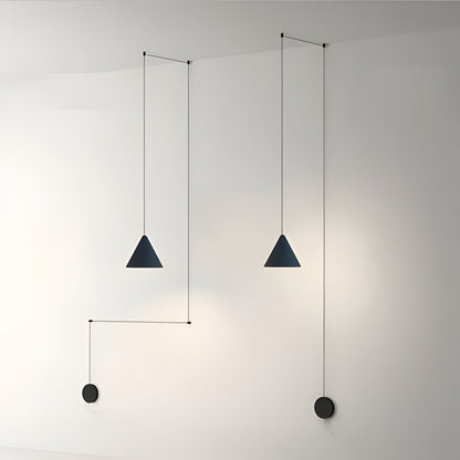 Suspension moderne argentée | Lampe à goutte en métal simple