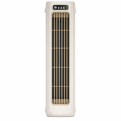 Rechargeable Cordless Personal Cooling Fan Tower with 12-Hour Battery Life – Bladeless Quiet Airflow, Desktop & Wall Mount, Lightweight for