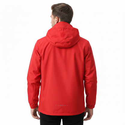 Veste de pluie légère zippée à capuche – Coupe-vent respirant pour homme