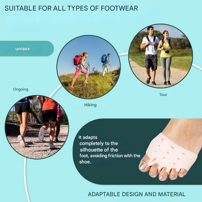 Gel Toe Spacers with Cushion Pads for Bunions & Overlapping Toes – Silicone Foot Support for Pain Relief & Realignment in Shoes or
