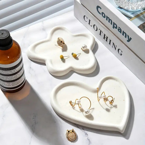 Luxe Jewelry Organizer Tray - Premium Ceramic, Elegant Design
