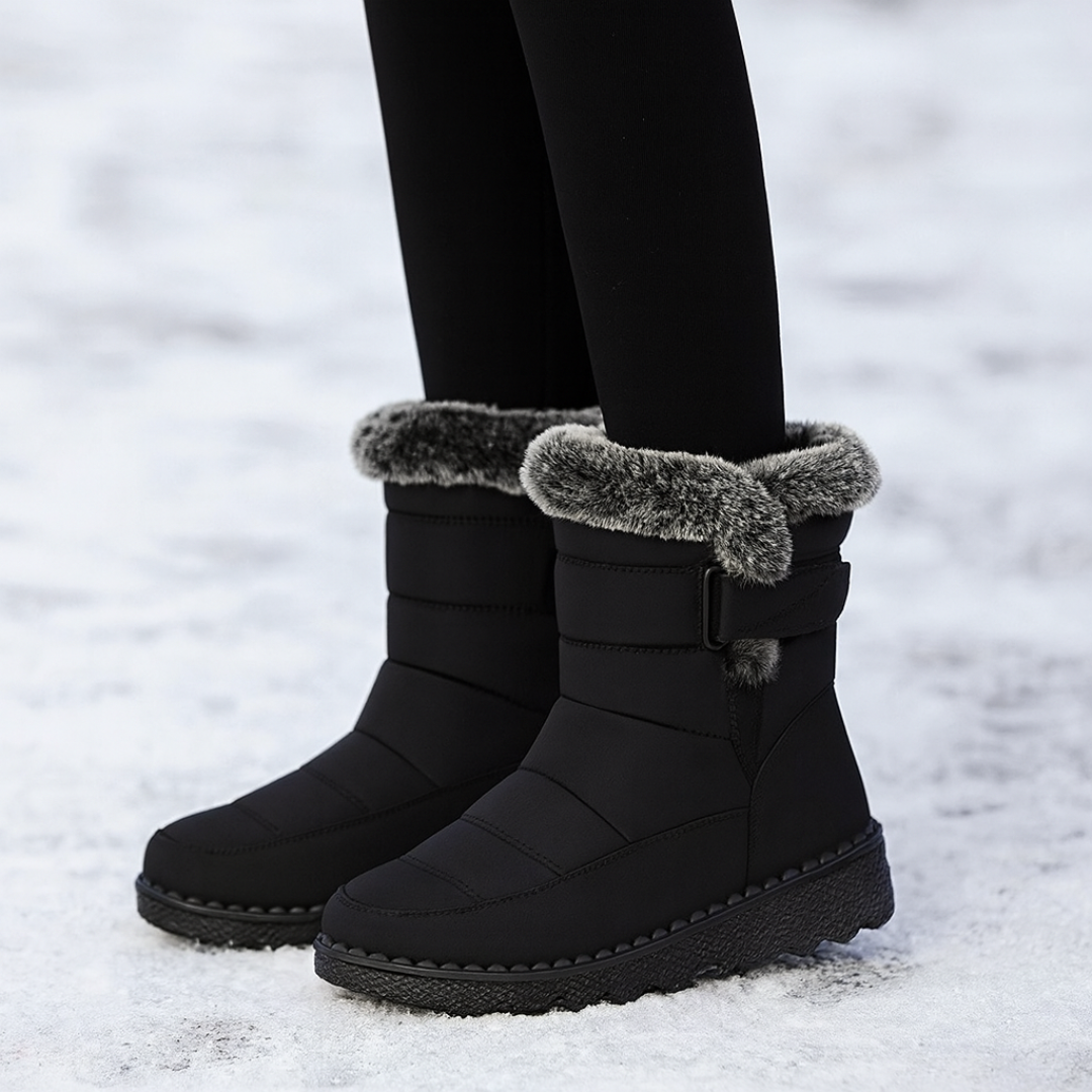 Women's Insulated Winter Boots Waterproof with Plush Lining & Anti-Slip Sole for Snow, Cold Weather, Daily Wear & Outdoor Activities