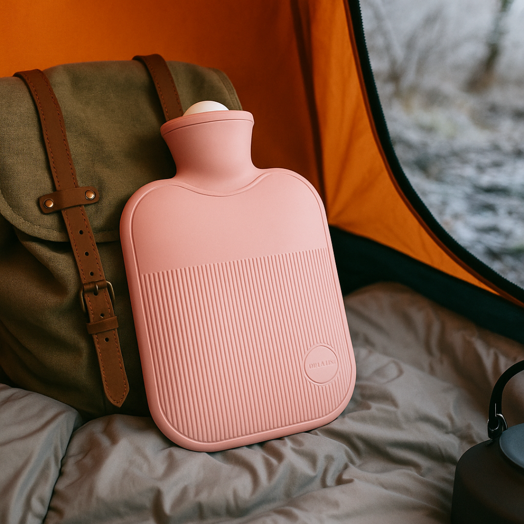 Hot Water Bottle 68 oz Leak-Proof – Soothing Heat for Cold Days, Hands & Feet – PVC Fill Pouch with Soft Touch – Portable Warmth for Bed