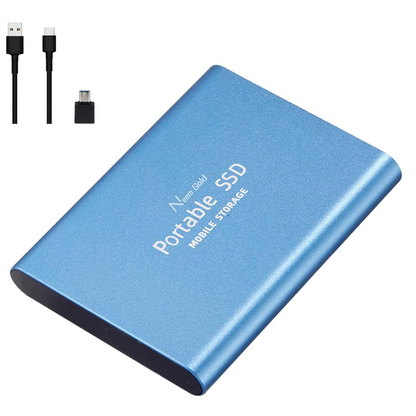 SSD portable USB, vitesse de lecture 1050 Mo/s, capacité de stockage 1 To, boîtier résistant aux chocs pour Mac, Windows, Android, jeux et sauvegarde