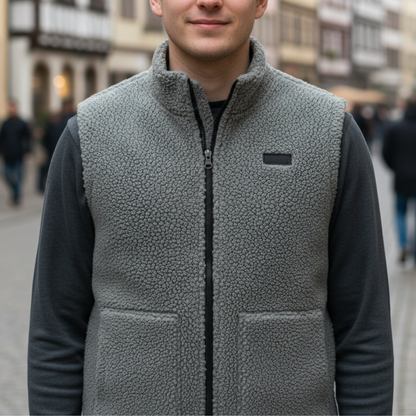 Heated Vest with 3 Temperature Settings & USB-C Power | Men's Electric Warming Gilet for Winter Outdoor Work | Rechargeable Washable Body