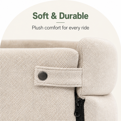 Ortekor Plush & Durable Polyester Dog Car Seat (Small/Medium)