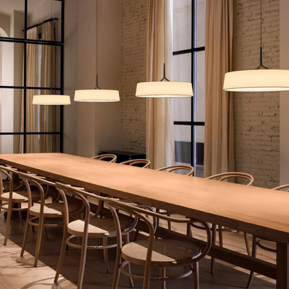Suspension luminaire LED en métal de 46 cm de diamètre avec cordon ajustable pour comptoir de cuisine et coin repas