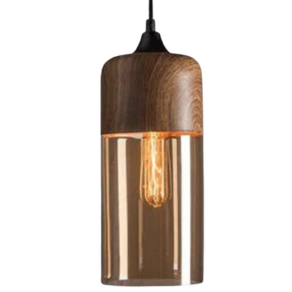 Hanging Ceiling Fixture with Smoked Glass Shade 10 Inch Adjustable Height E27 Socket for Dining Room Kitchen Island Modern Farmhouse Breakfa