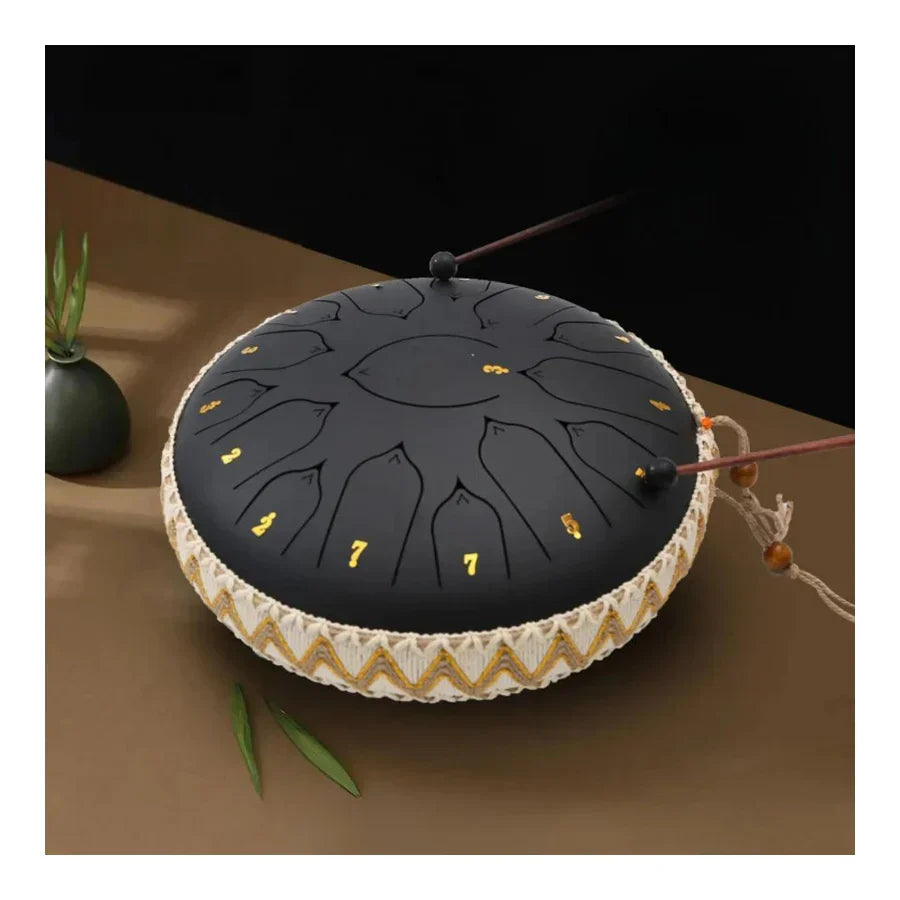 Steel Percussion Drum for Yoga Relaxation Mindfulness Practice Breathing Exercises Therapeutic Sound Instrument Handheld Design Home Studio