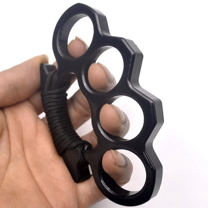 Aluminum Self-Defense Knuckle Ring for Emergency Protection and Personal Safety Training