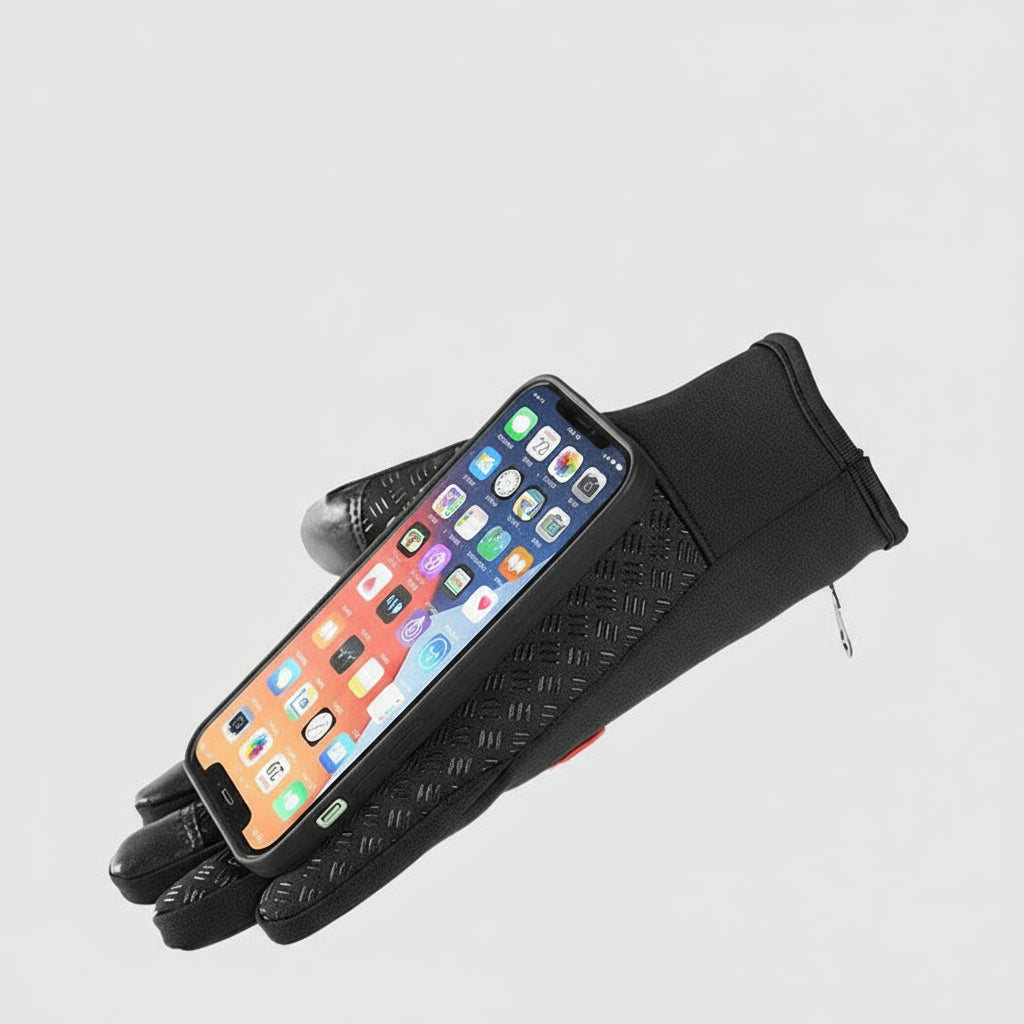 Insulated Winter Gloves Touchscreen Compatible Anti-Slip Palm Adjustable Cuff for Skiing Snowboarding Cycling Hiking Cold Weather Outdoor Sp