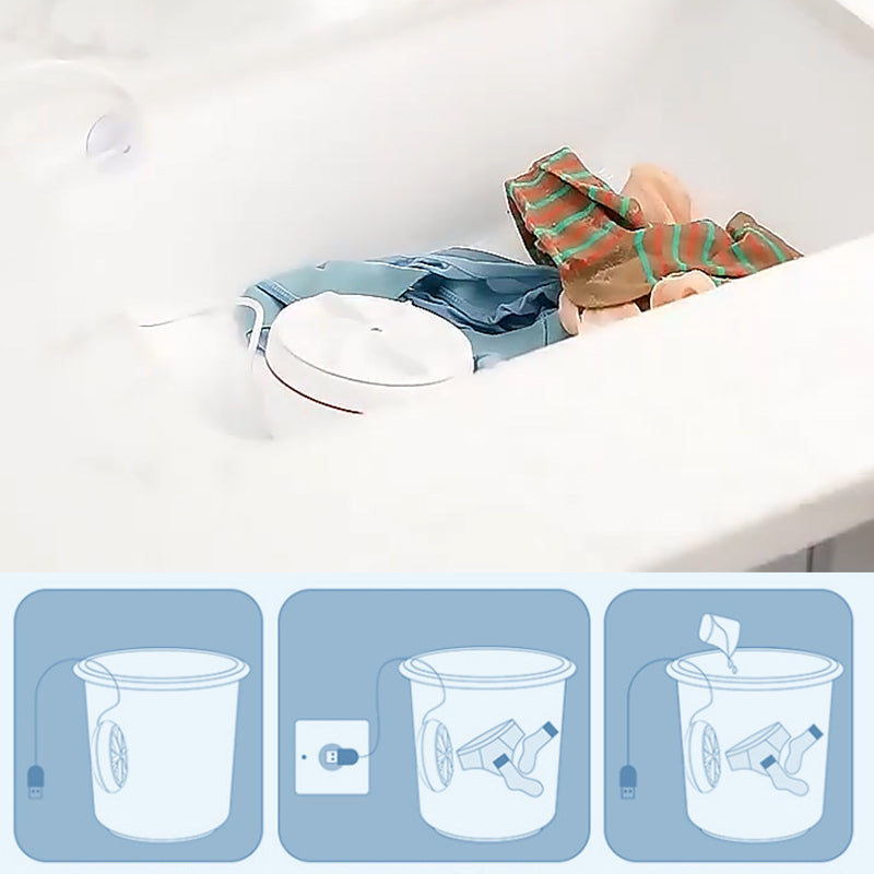 Ultrasonic Laundry Cleaner for Travel & Small Loads USB Powered Sink Washer Compact Clothes Cleaning Device for Apartments RVs Camping