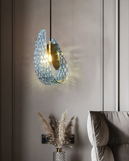 19-Light Glass Ceiling Fixture with Peacock Art Design for Dining Rooms & Large Spaces
