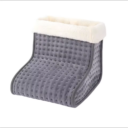 Electric Heated Foot Warmer with 6 Temperature Settings & Auto Shutoff – Washable Fleece Pad for Cold Feet Relief