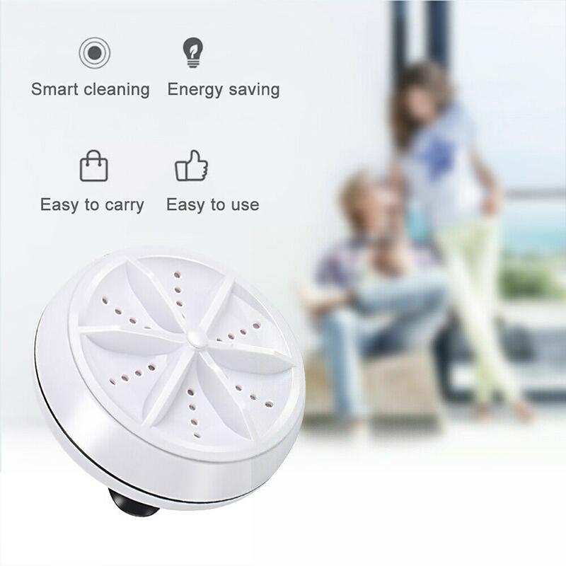 Compact USB-Powered Ultrasonic Cleaning Device for Dishes Glasses Jewelry & Produce 10W 5V Travel-Friendly Bowl Scrubber