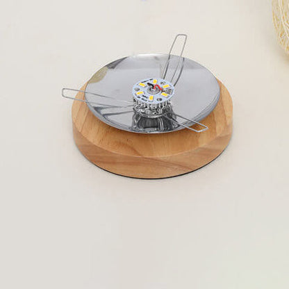 Woven Rattan Table Lamp with Wood Base & Metal Frame – Plug-In LED Desk Light for Bedroom, Living Room & Office