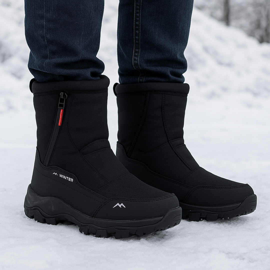 Insulated Waterproof Snow Boots for Men & Women – Winter Hiking Footwear with Anti-Slip Grip & Thermal Lining