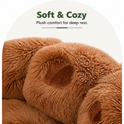 Ortekor Bear Paw Plush & Non-Slip Dog Bed
