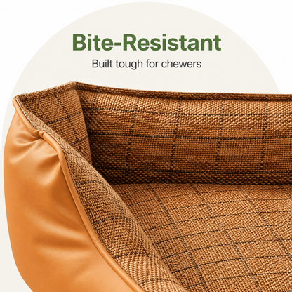 Ortekor Bite-Resistant Bamboo-Mat Dog House (Pre-Assembled)