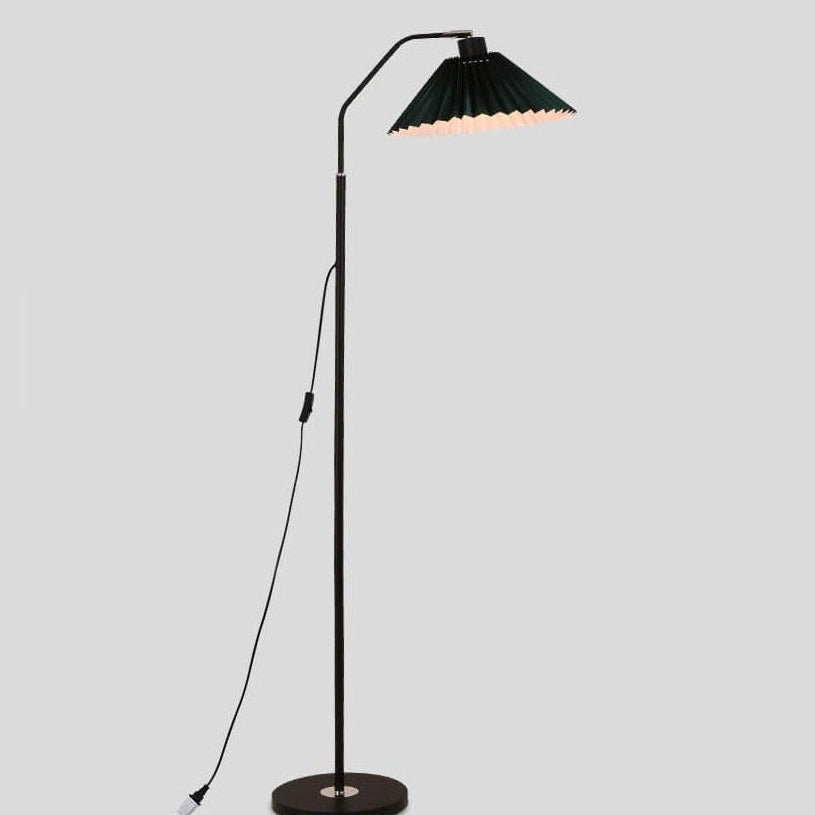 Tall Standing Lamp with Fabric Shade 59 in Adjustable 3-Color Temperature Plug-in Light for Living Room Bedroom Corner Reading Scandinavian