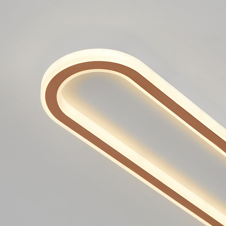 Plafonnier LED encastré ovale extra-plat noir et blanc pour chambre, couloir, entrée, foyer, éclairage contemporain, moderne et minimaliste
