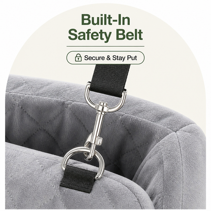 Ortekor Breathable & Washable Dog Car Seat (Built-In Safety Belt)