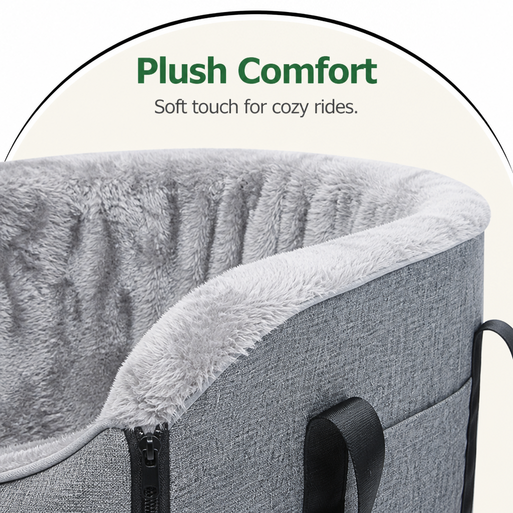 Ortekor Buckle-Secure & Portable Polyester Pet Car Seat