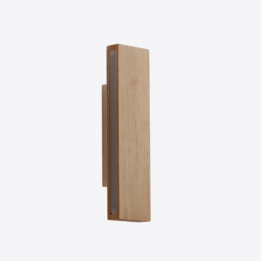 LED Sconce Light 12 Inch Wooden Acrylic Fixture Hallway Bedroom Living Room Hardwired Modern Minimal Décor Ambient Glow 12W 1200 Lumen Inter