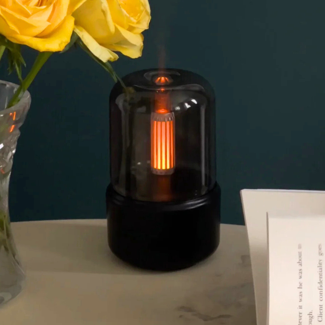 Ultrasonic Aroma Diffuser with Soft Glow Night Light 6 Inches USB Rechargeable Humidifier for Bedroom Nursery Essential Oils Relaxation Slee