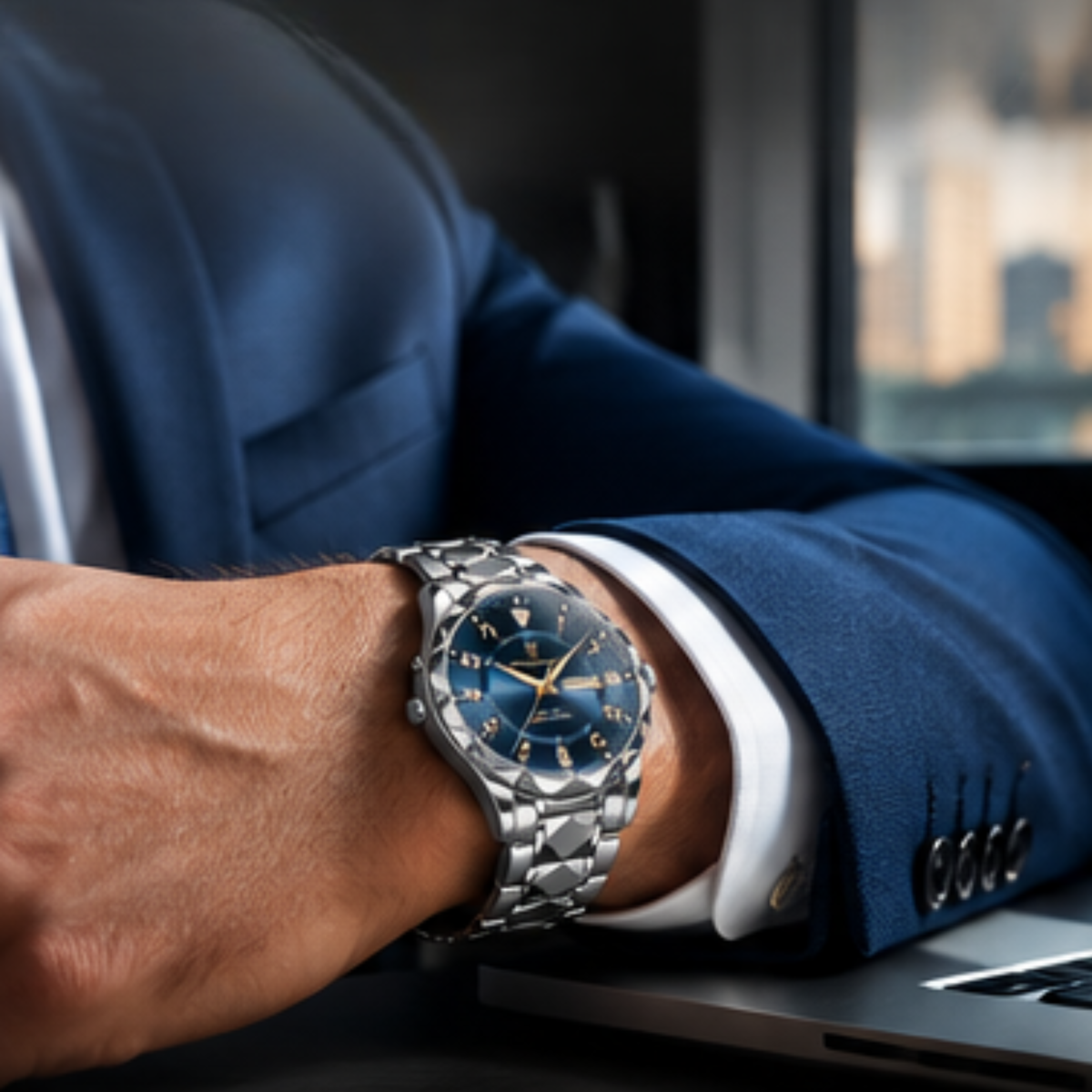 Montre à quartz pour homme résistante aux rayures – Titane étanche pour le sport et l'usage quotidien