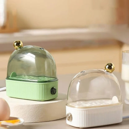 Cuiseur à œufs électrique - Cuiseur vapeur automatique pour 2 œufs avec arrêt automatique pour œufs à la coque, mollets et durs, œufs pochés et légumes