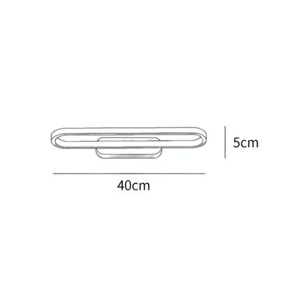 Applique de salle de bain LED 16 pouces finition laiton, température de couleur réglable pour miroir de salle de bain, salle d'eau, coiffeuse, comptoir de maquillage, accessoire moderne