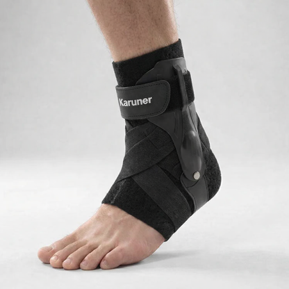 Chevillère réglable avec sangles de compression pour le sport et la récupération – Stabilisateur respirant pour la course, le basketball et le football