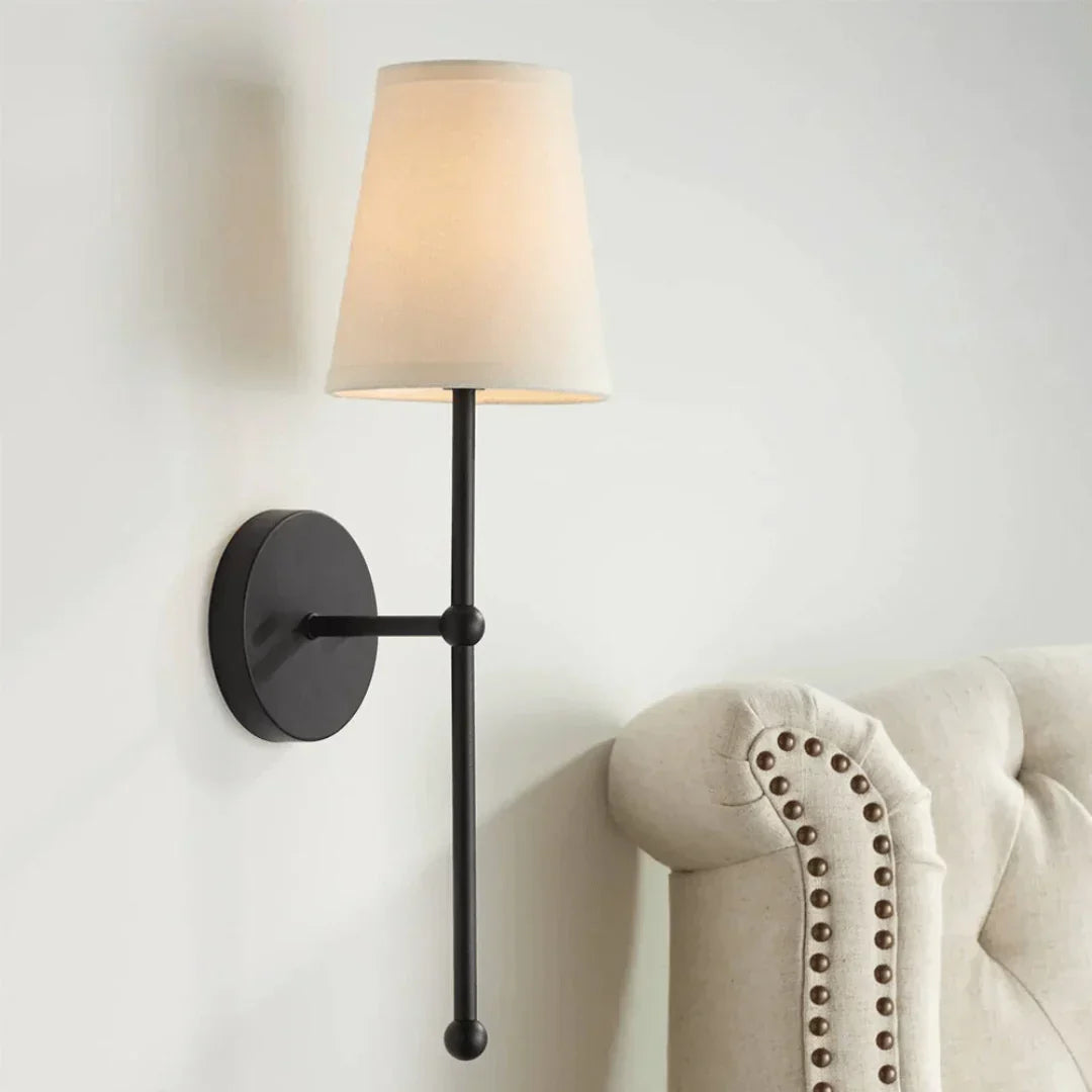 Applique murale LED rechargeable 22 pouces, télécommandée, luminosité réglable, trois températures de couleur, structure en métal, pour chambres et couloirs