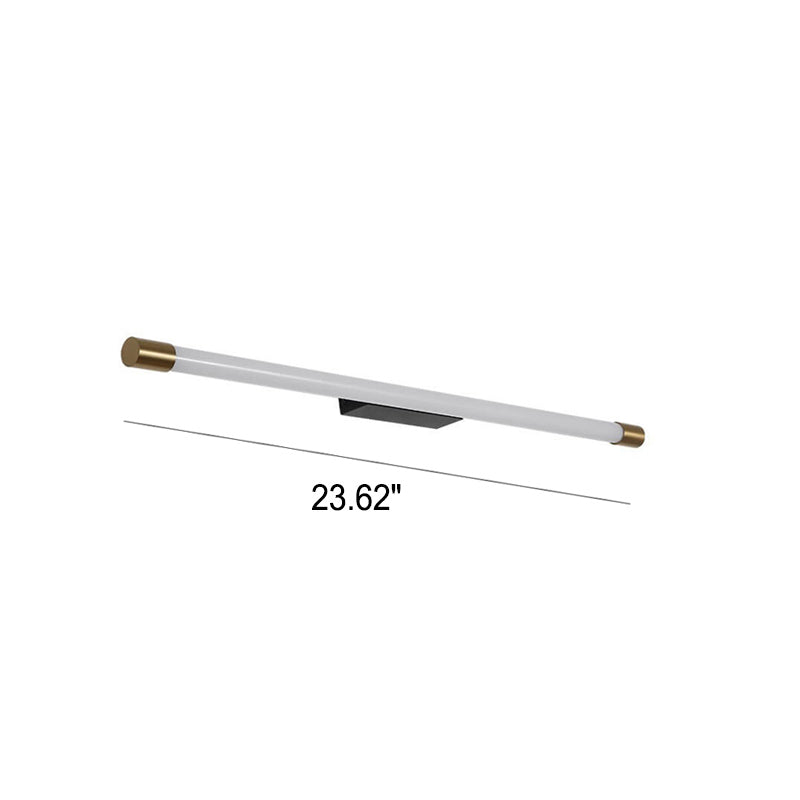 Linear LED Aluminum Light Bar 16-59 in Hardwired Fixture Dimmable 8W-36W Black Gold for Bedroom Living Room Hallway Mirror Bathroom Accent W