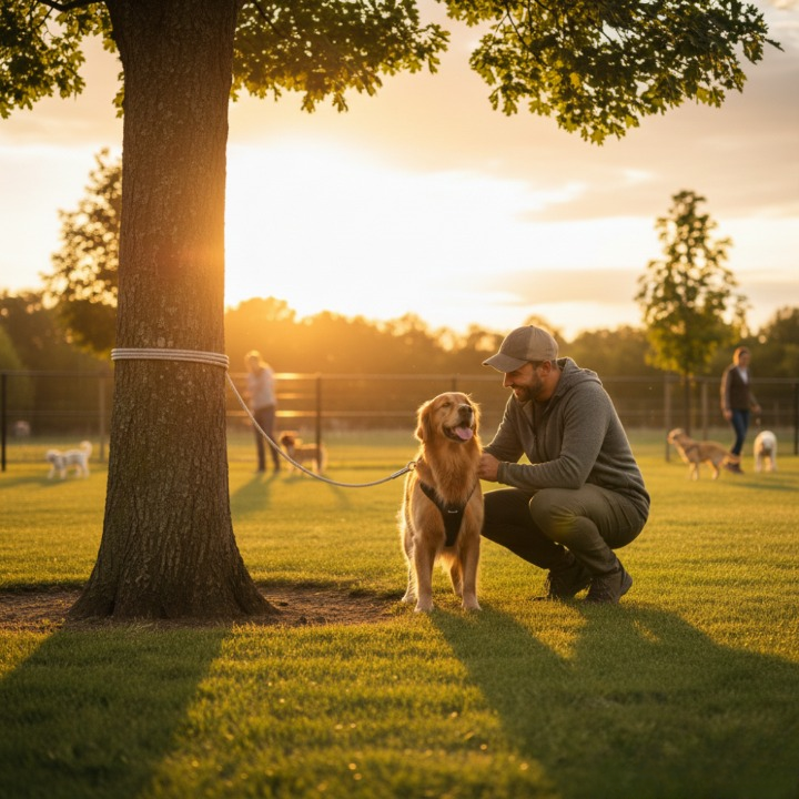Laisse pour chien durable et anti-morsure – Laisse de sécurité pour l'extérieur
