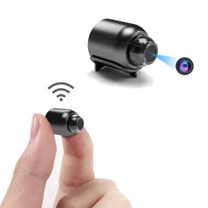 Compact WiFi Security Camera 1080p HD Indoor with Night Vision & Motion Alerts 120° Wide Angle Two-Way Audio Remote Monitoring for Home Offi