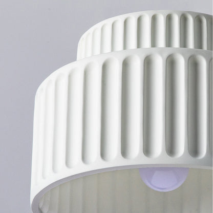 Flush Mount Resin Ceiling Light 10 in White for Low Ceilings Kitchen Hallway Bedroom Dining Room Compact Overhead Fixture E26 Socket