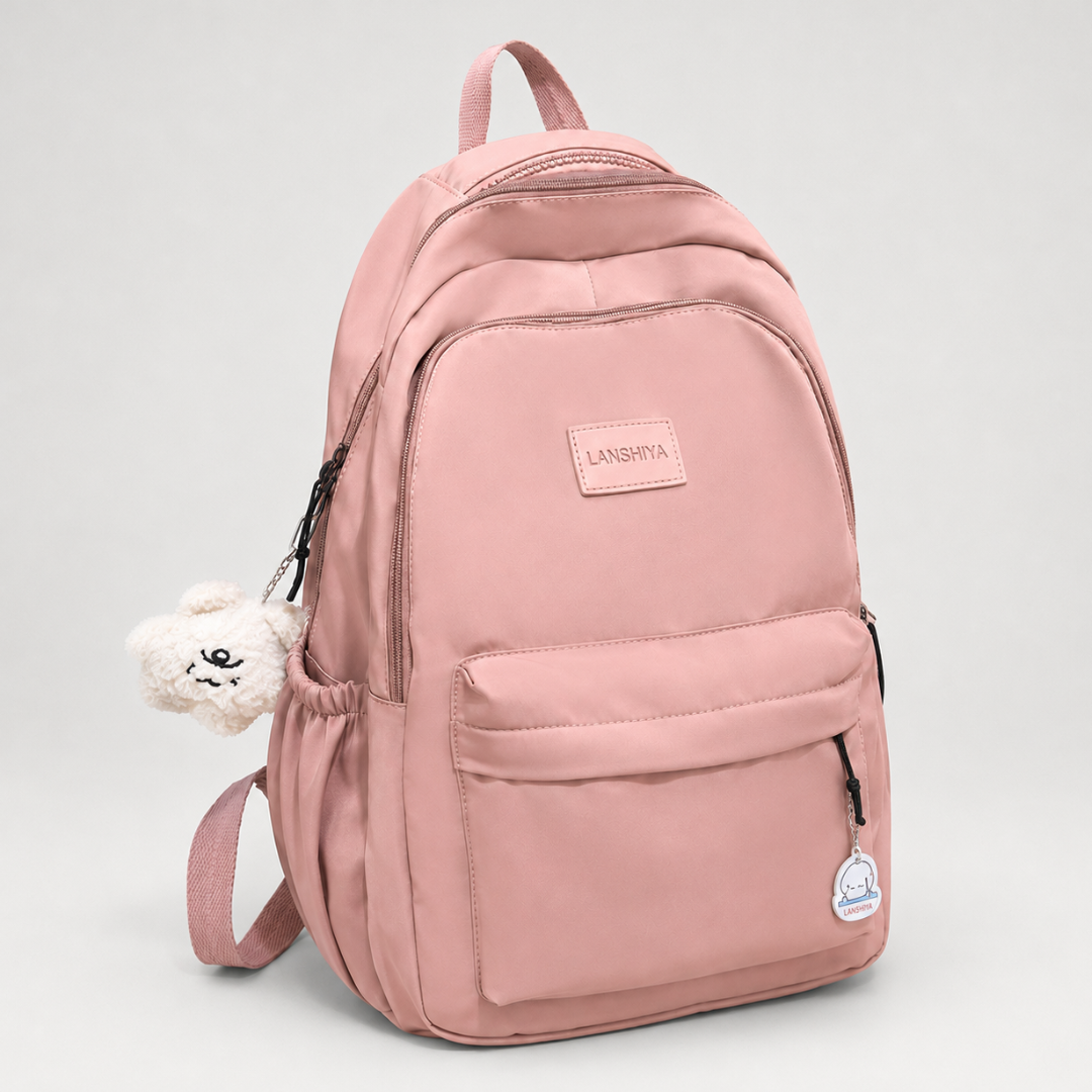 Large Nylon Travel Backpack with Padded Laptop Sleeve & Organized Pockets for School, Work & Commuting – Men Women Students