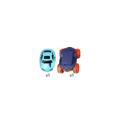 Bendable Snap-Together Car Track Set with Magnetic Vehicles for Kids Indoor Building and Racing Fun