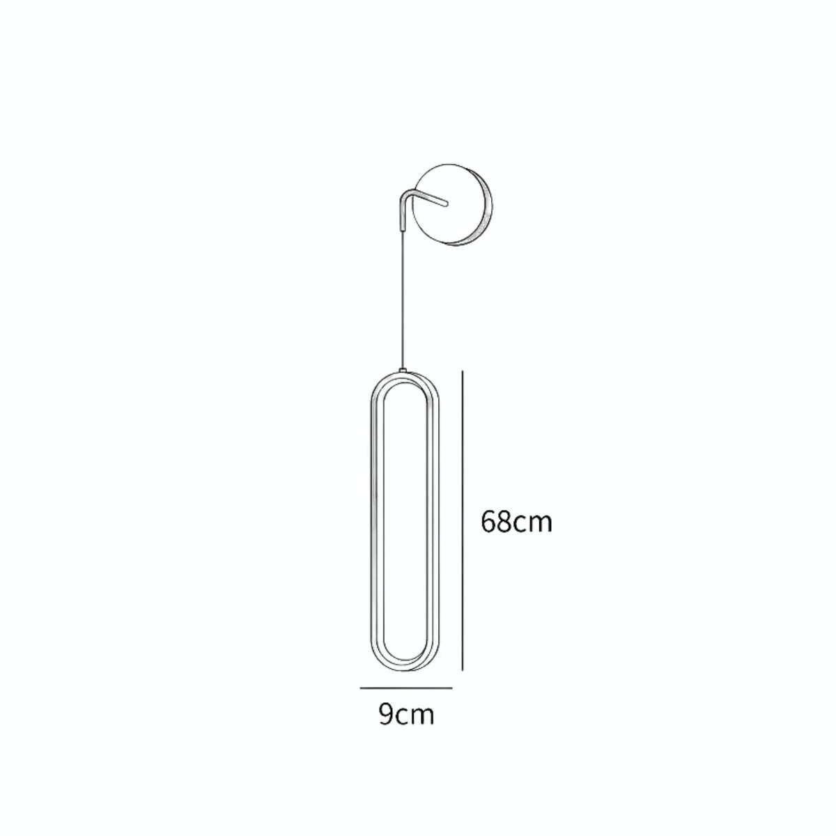 Vertical LED Sconce Light 27 Inch Contemporary Adjustable Color Temperature Fixture for Hallways Bedrooms Living Rooms Modern Acrylic Shade