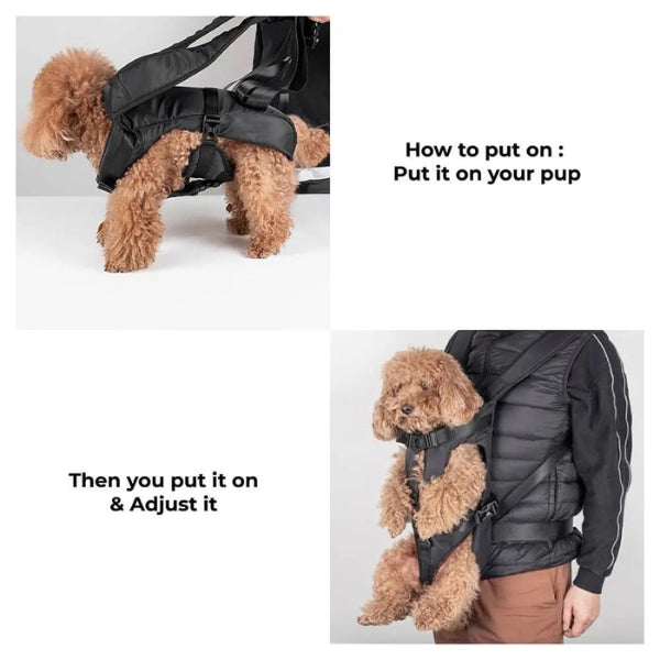 Sac à dos de transport pour petits chats, sac à dos pour chien en tissu Oxford imperméable, sac de transport ajustable pour animaux de compagnie pour les voyages