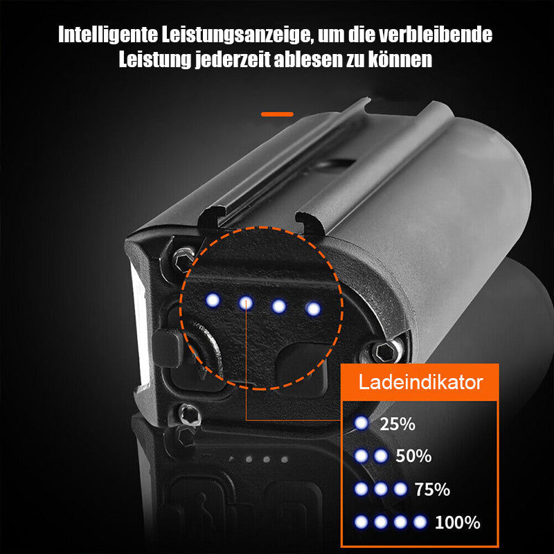 Phare de vélo ultra-lumineux de 900 lumens avec faisceau grand angle à 180° pour la sécurité nocturne