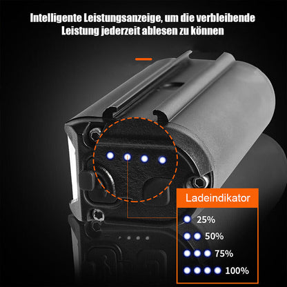 Phare de vélo ultra-lumineux de 900 lumens avec faisceau grand angle à 180° pour la sécurité nocturne