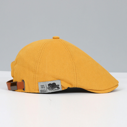 Adjustable Men's Flat Cap with Custom Fit Strap for Everyday Casual & Dress Wear